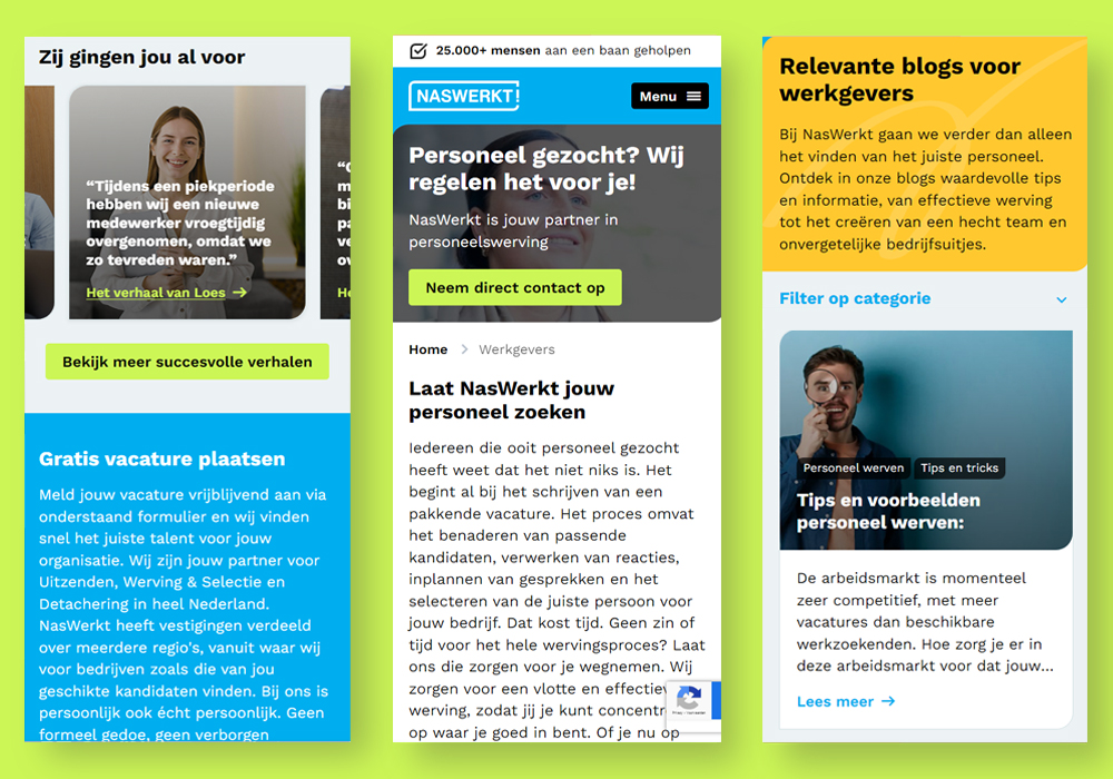 Krijg een beeld van de nieuwe website van NasWerkt